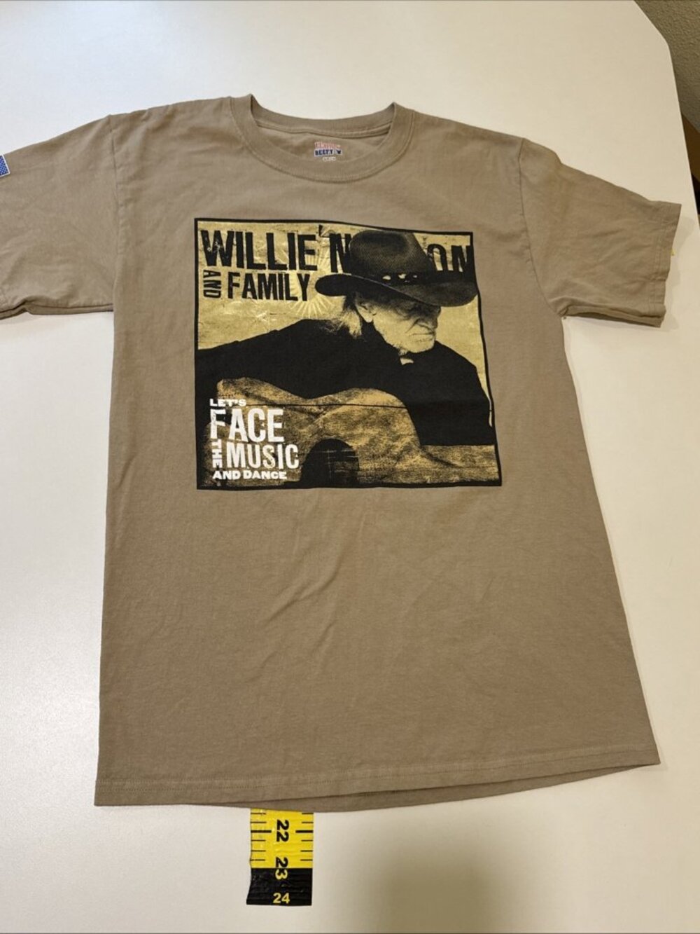 Willie Nelson and Family Lets Face The Music and Dance Trigger T-Shirt  Small